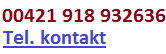 telefónny kontakt telefónny kontakt